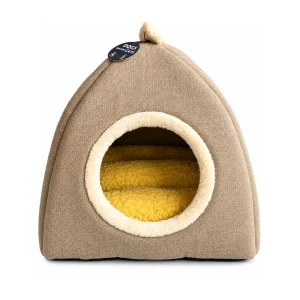 Panier igloo pour chien et chat — beige